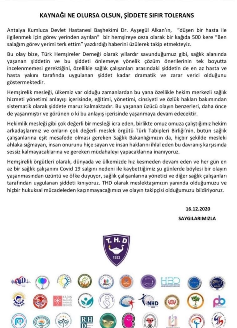 sağlık çalışanları